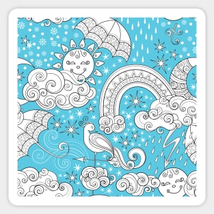 Fairytale Weather Forecast Print Sticker